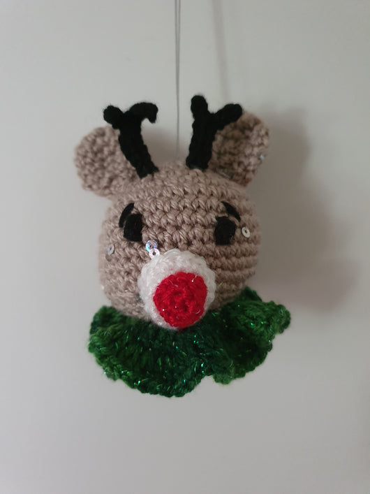 Rudolph crochet decoration